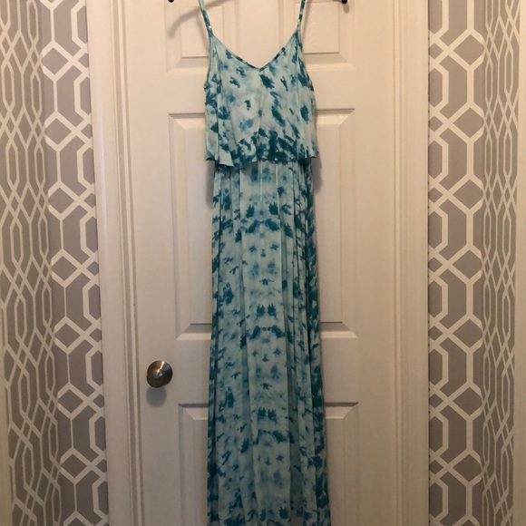 Blue Tie-dye Maxi Dress - Picture 4 of 4